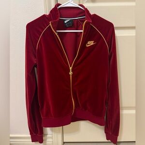 Nike Women's Velvet Red Bomber Jacket